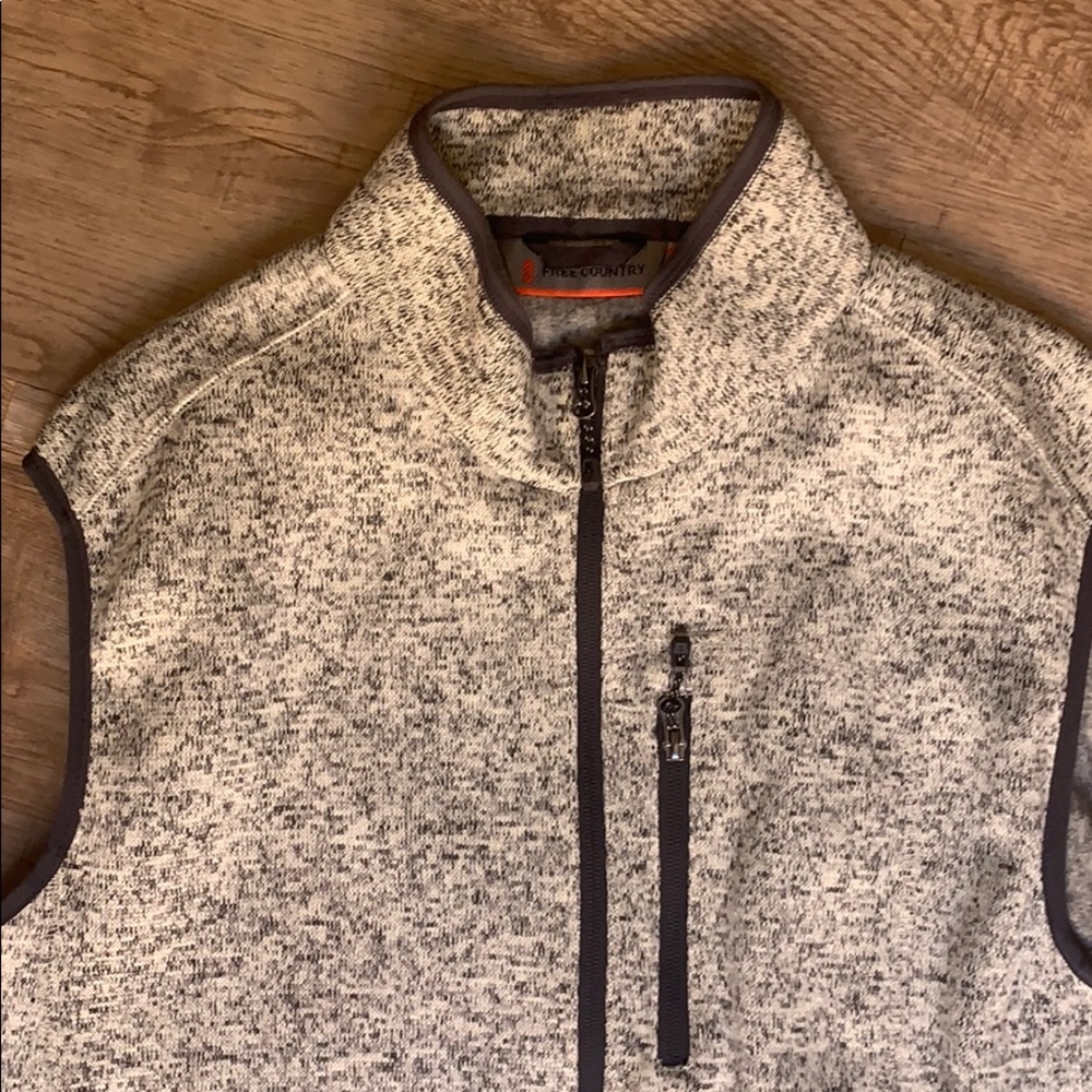 Fleece Gray Vest - Picture 2 of 2